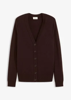 Longstrickjacke aus softem Viskose-Mix