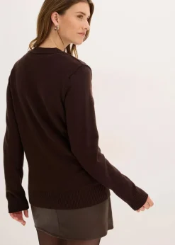 Longstrickjacke aus softem Viskose-Mix