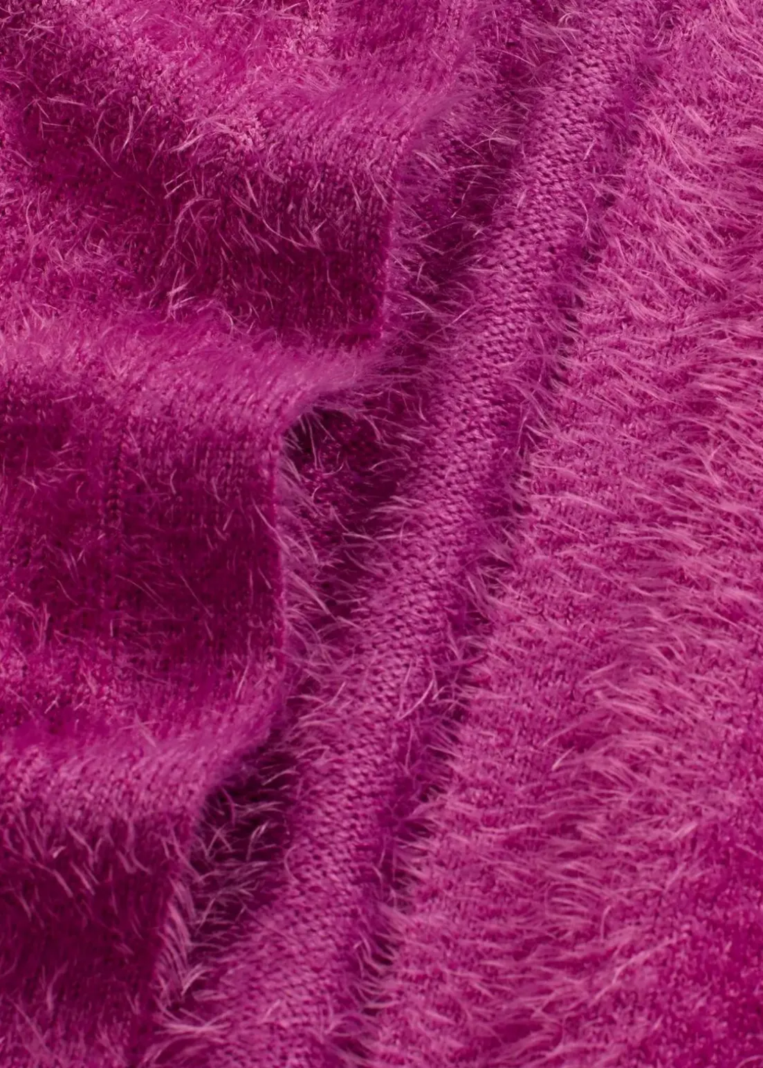 Longstrickjacke in Flauschoptik