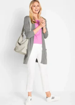 Longstrickjacke, Langarm