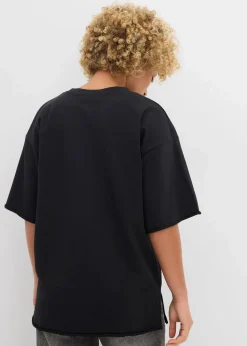 Long-Sweatshirt aus reiner Baumwolle