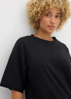 Long-Sweatshirt aus reiner Baumwolle