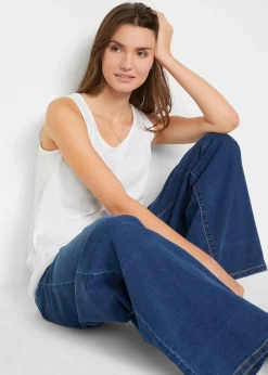 Long-Top aus reiner Baumwolle (5er Pack)