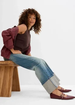 Loose Straight-Jeans High Waist