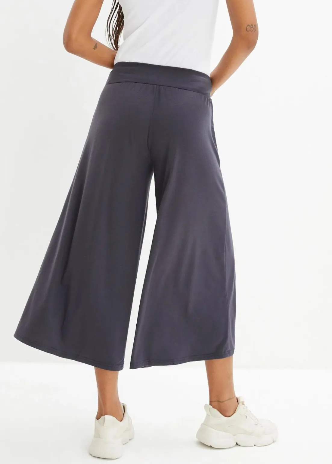 Loungewear Culotte mit weitem Bein