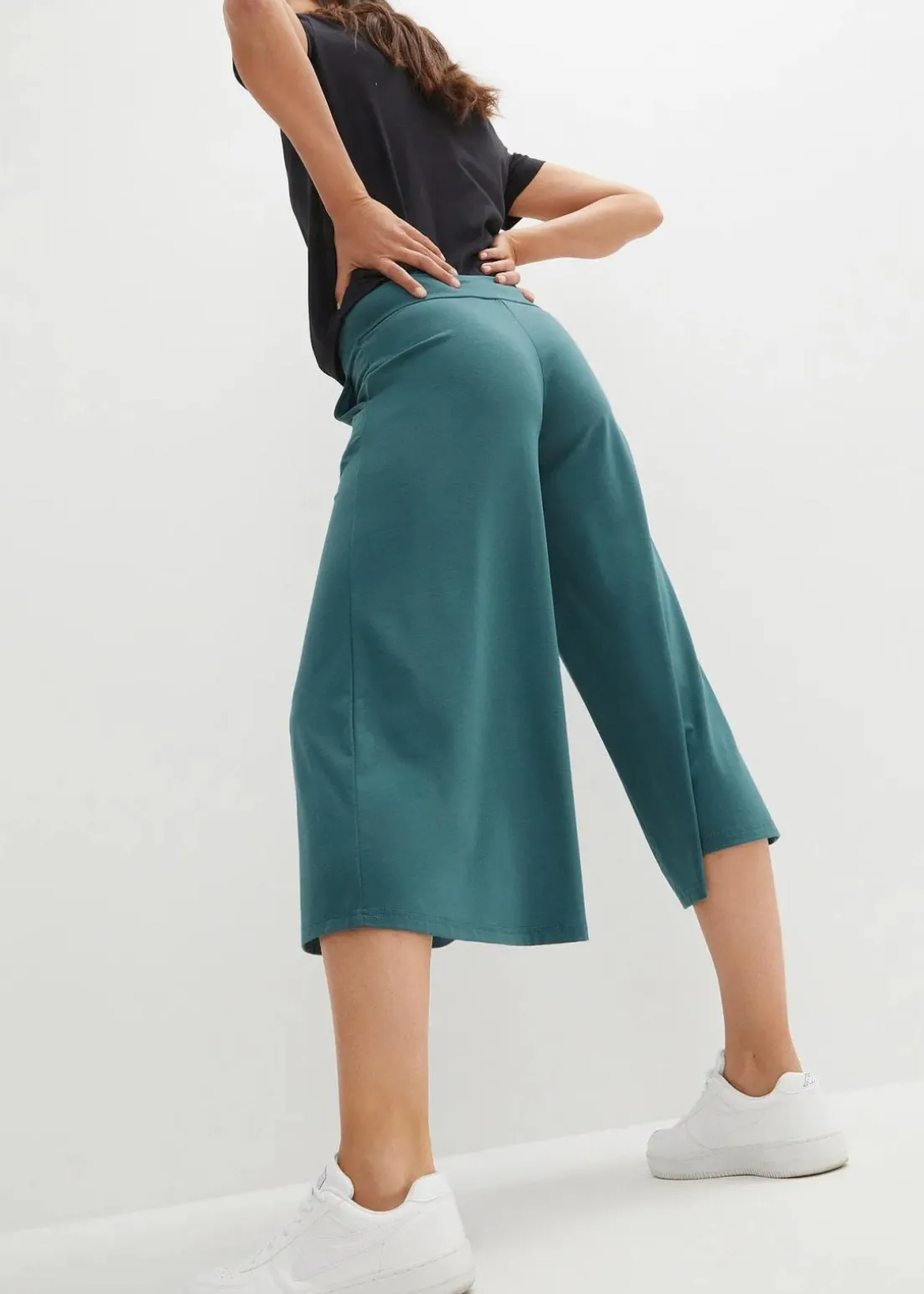 Loungewear Culotte mit weitem Bein
