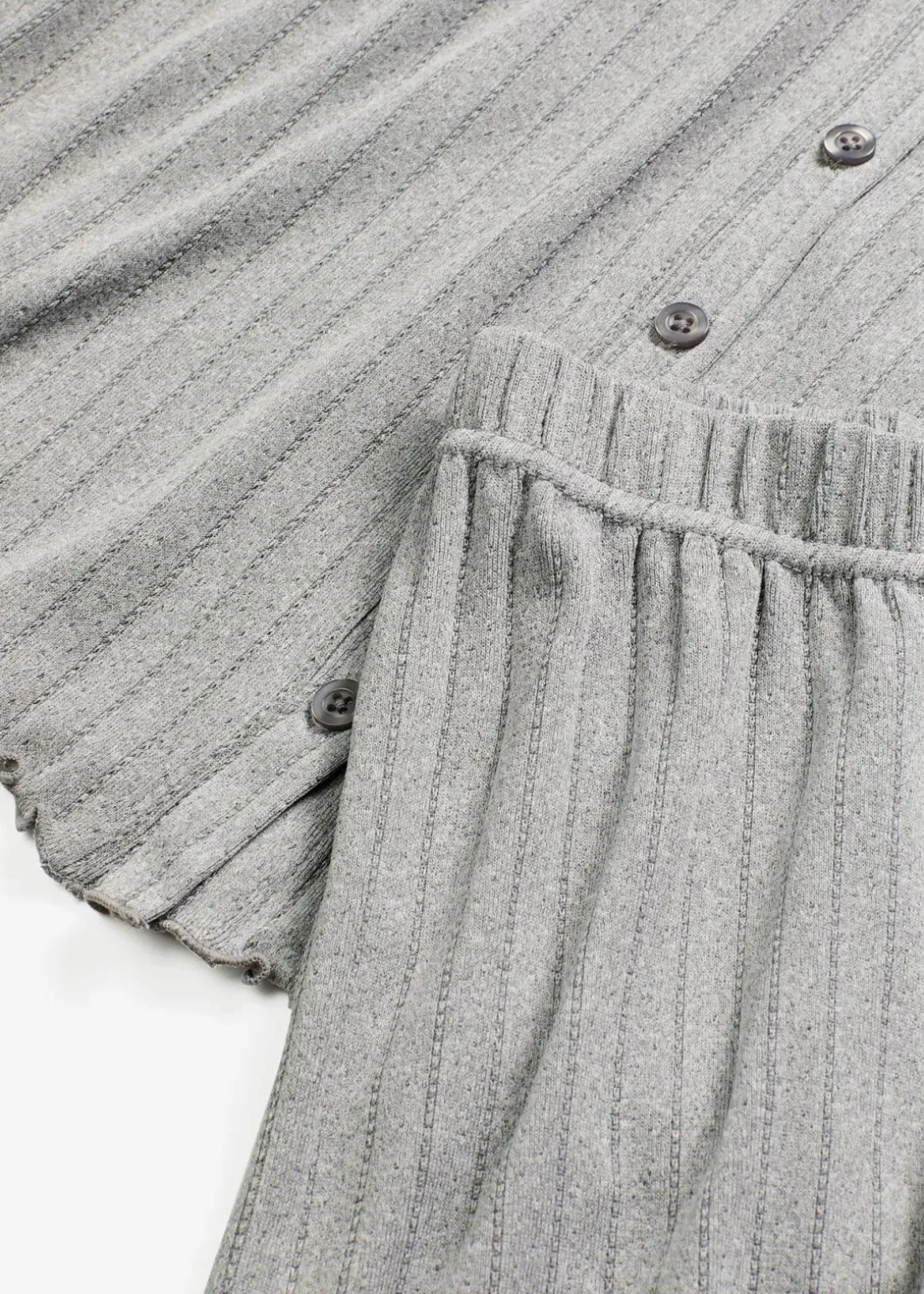 Loungewear Hausanzug aus weichem Pointelle-Jersey