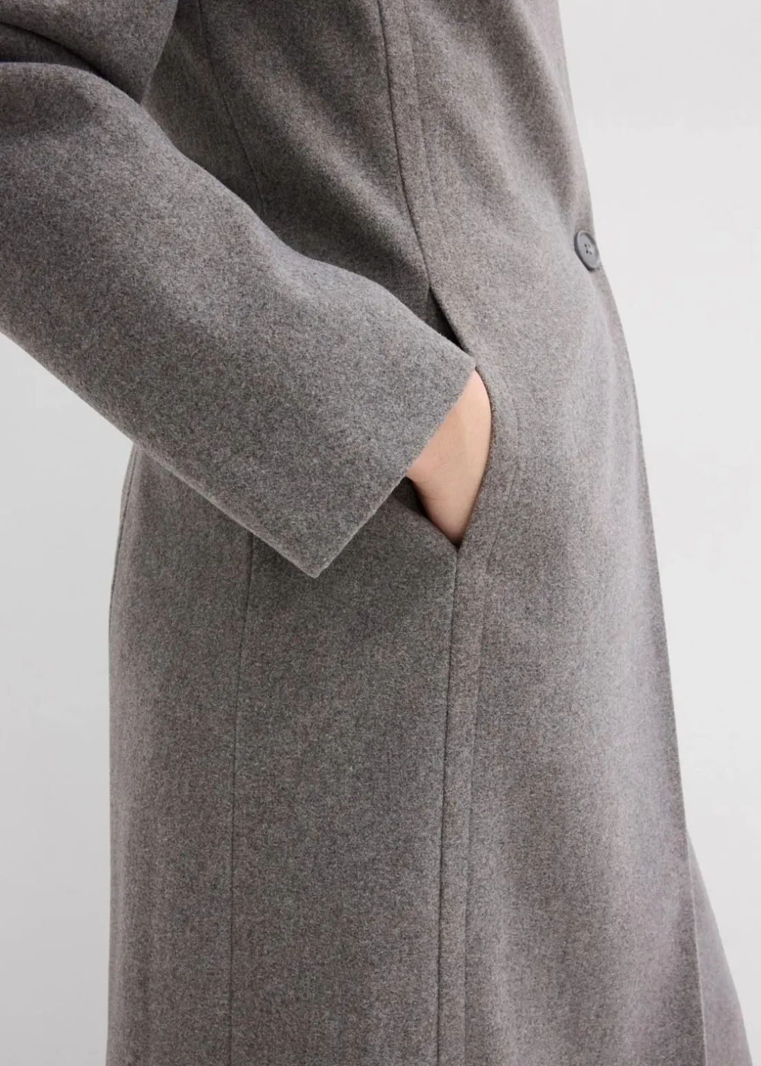 Mantel aus Wollimitat