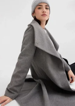 Mantel aus Wollimitat