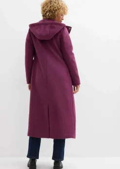 Mantel aus Wollimitat, Maxi-Länge