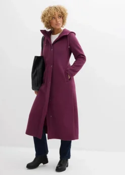 Mantel aus Wollimitat, Maxi-Länge