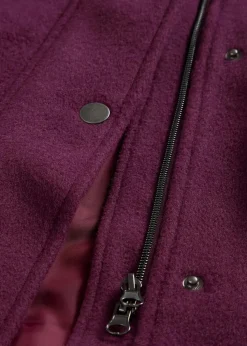 Mantel aus Wollimitat, Maxi-Länge