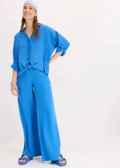 Marlenehose aus leichtem Crêpe