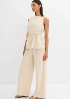 Marlenehose aus Piqué