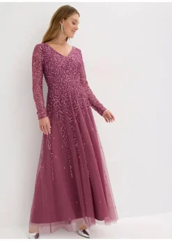 Maxi- oder Abendkleid mit Pailletten