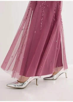 Maxi- oder Abendkleid mit Pailletten