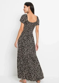 Maxikleid aus Viskose-Mix