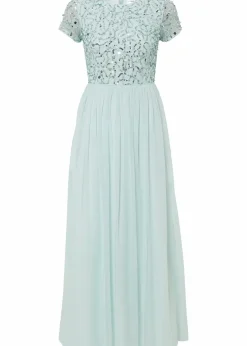 Maxikleid mit Paillettenstickerei