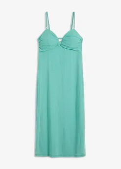 Maxikleid mit tiefem Ausschnitt