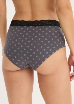 Maxipanty mit Spitze mit Bio-Baumwolle (4er Pack)