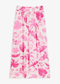 Maxirock aus strukturierter Viskose