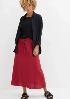 Maxirock aus weichem Musselin