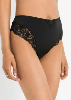 Maxislip mit blumiger Spitze