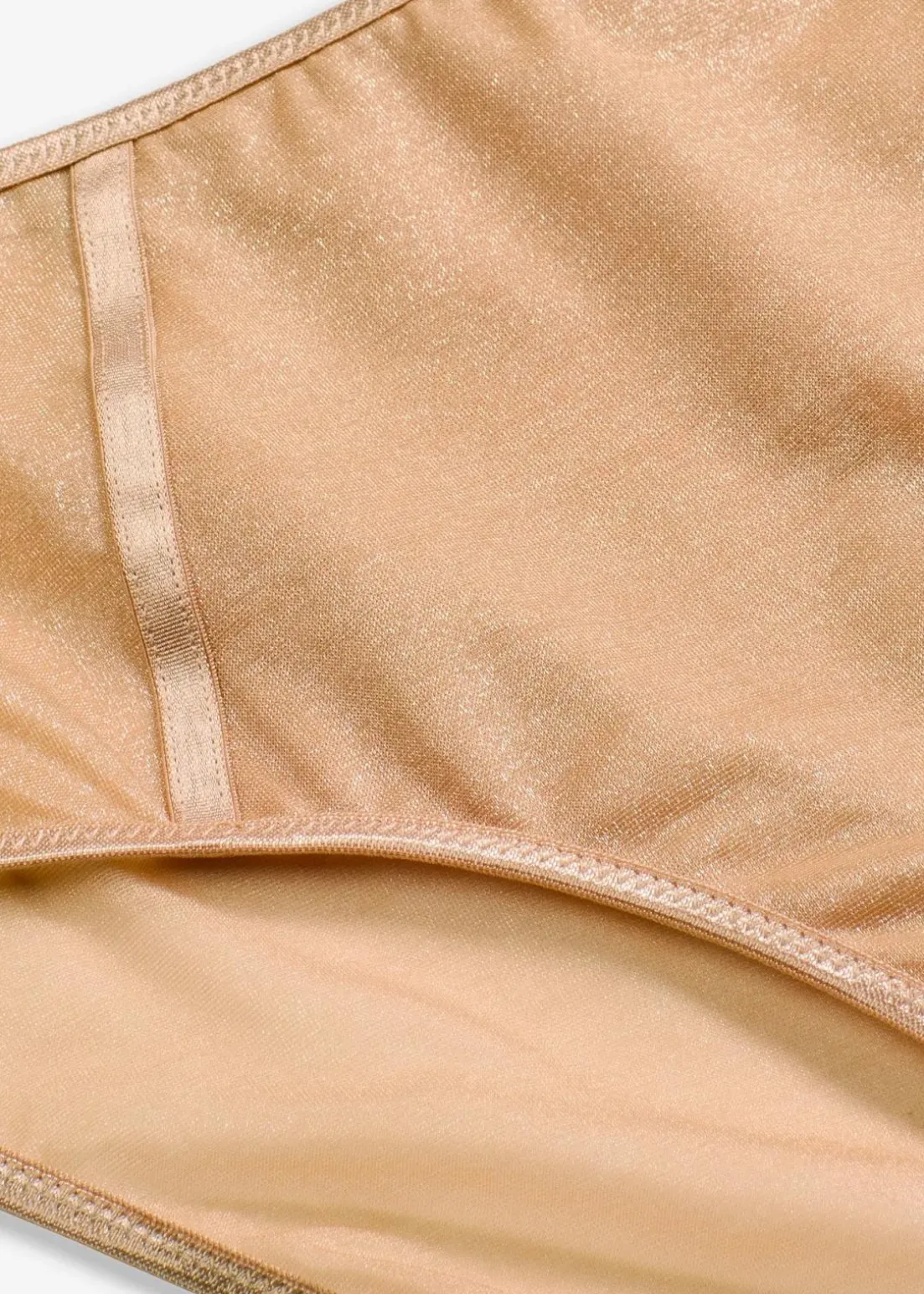 Maxislip mit schimmerndem Material