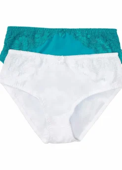 Maxislip mit Spitze (2er Pack)