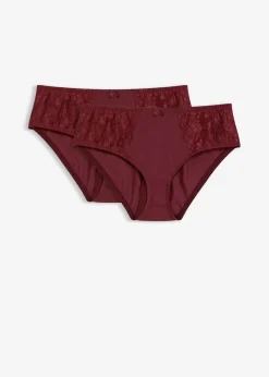 Maxislip mit zarter Spitze (2er Pack)