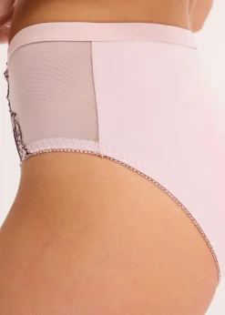 Maxislip mit zarter Stickerei