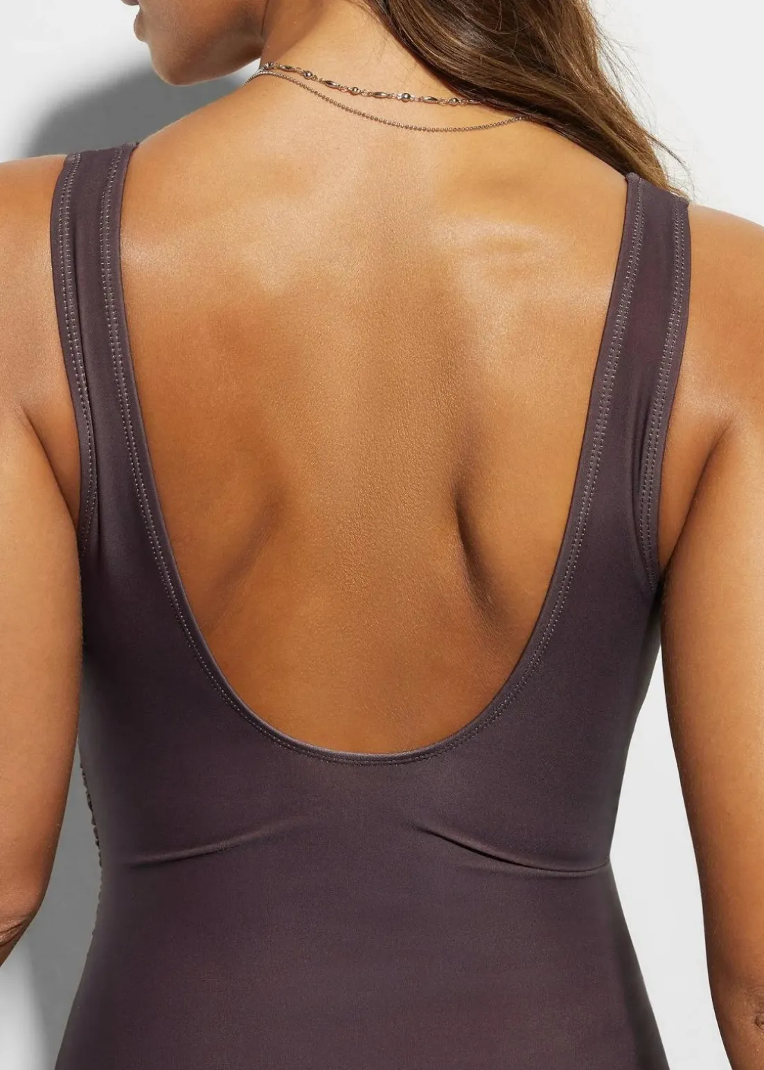 Medium Shape-Badeanzug in Wickeloptik