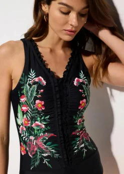 Medium Shape-Badeanzug mit Volants