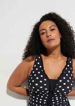 Medium Shape-Badeanzug mit Raffung