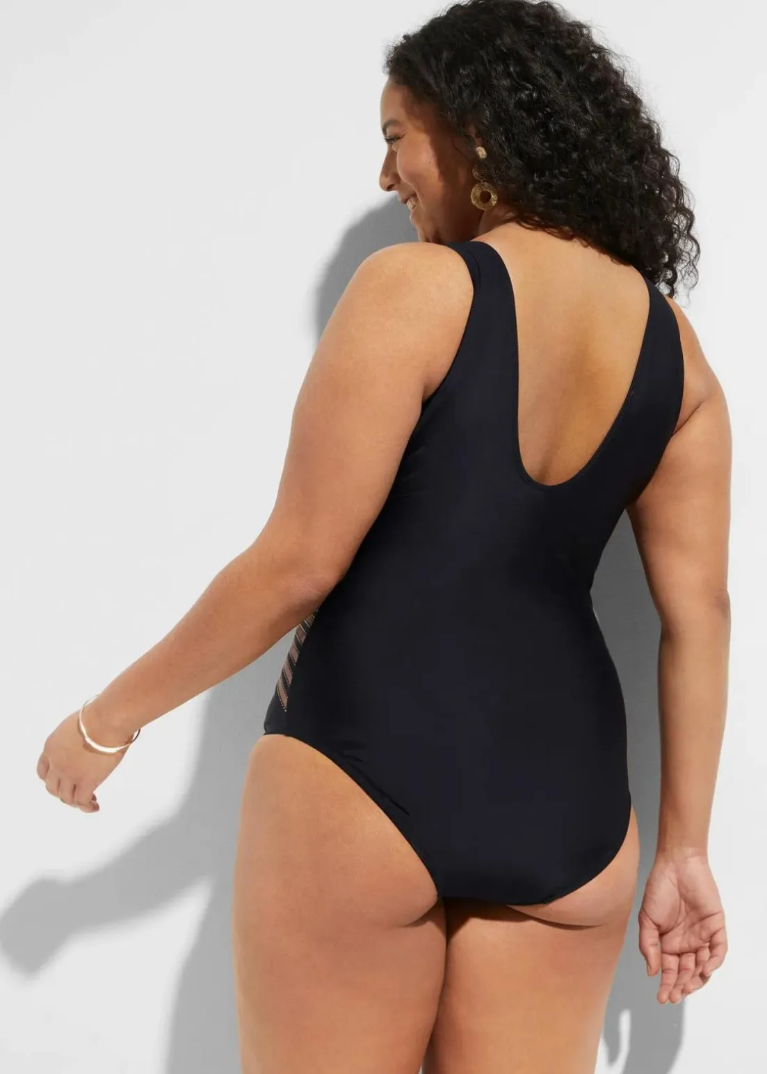 Medium Shape-Badeanzug mit Wickeloptik