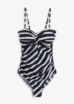 Medium Shape-Badeanzug mit Wickeloptik
