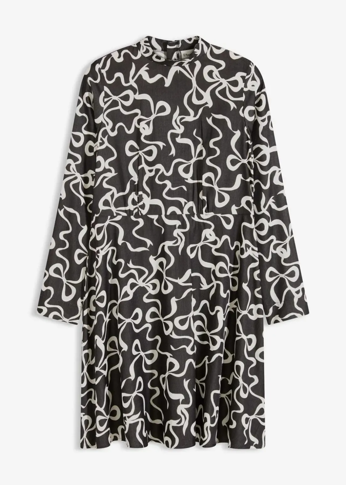 Midikleid aus fließendem Viskose-Mix