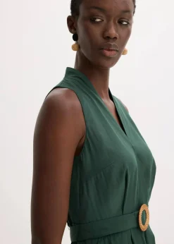 Midikleid aus fließendem Viskose-Mix