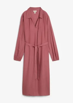 Midikleid aus fließender Viskose