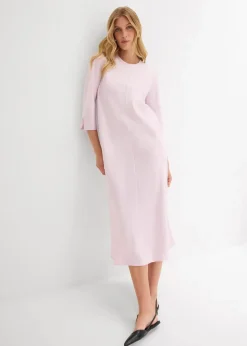 Midikleid aus glänzendem Satin