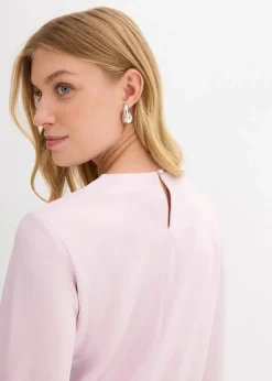 Midikleid aus glänzendem Satin