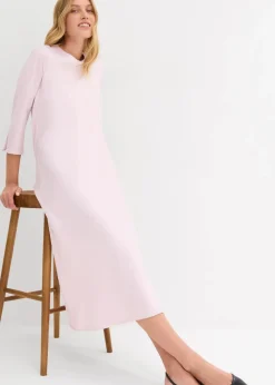 Midikleid aus glänzendem Satin