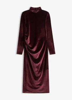 Midikleid aus softem Samt