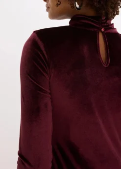 Midikleid aus softem Samt