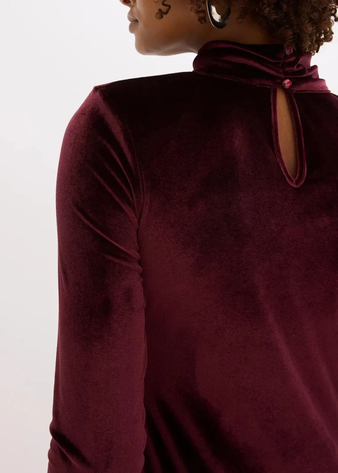 Midikleid aus softem Samt