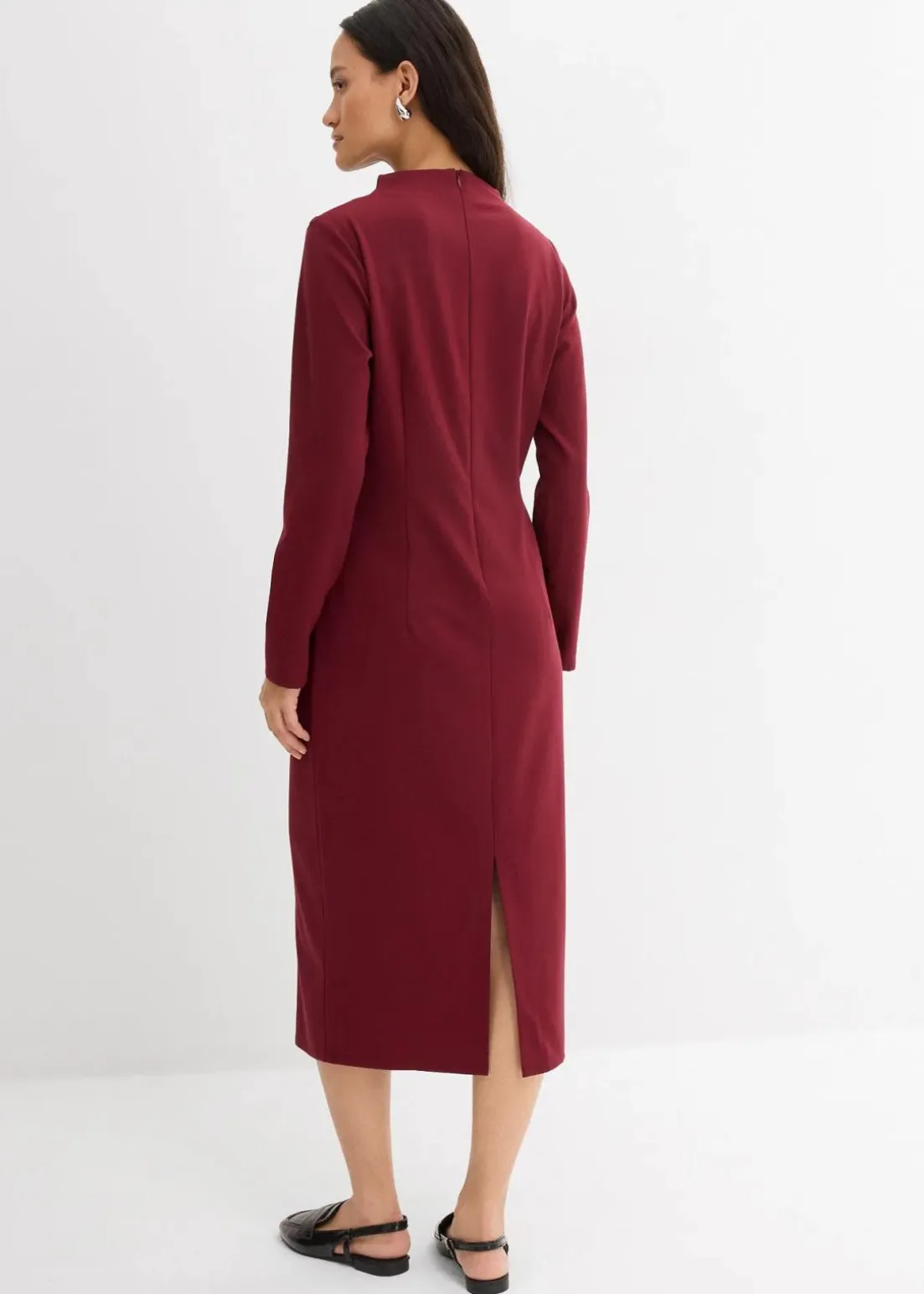 Midikleid aus Viskose-Mix