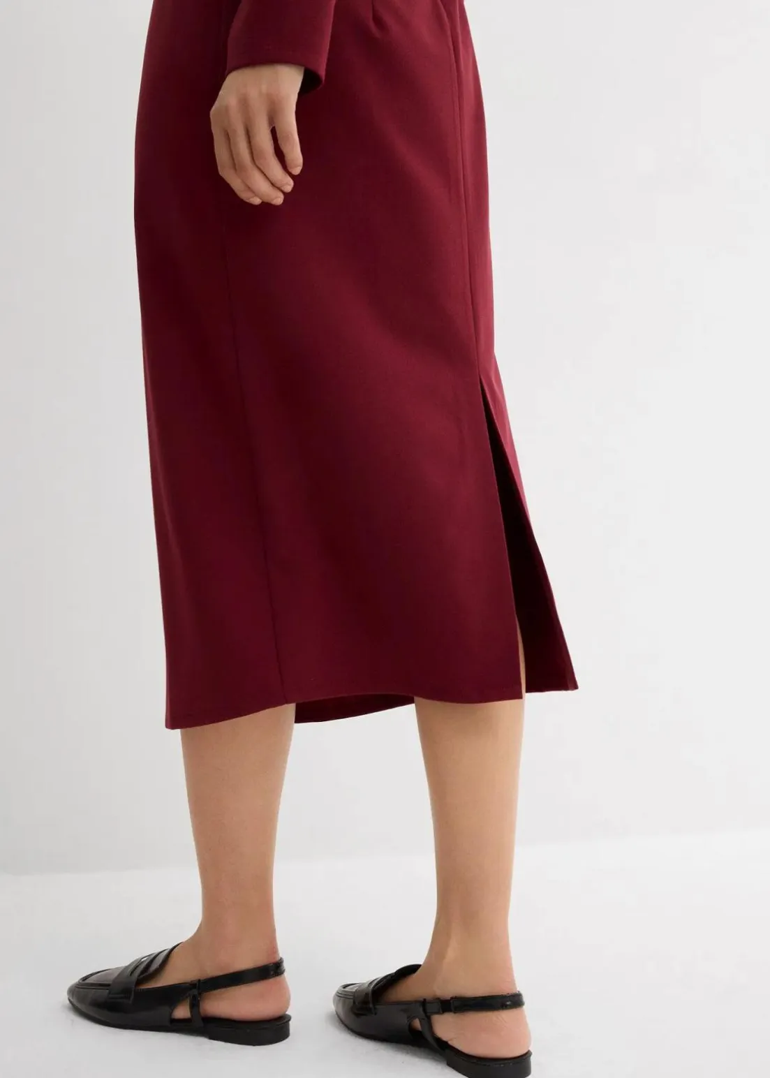 Midikleid aus Viskose-Mix