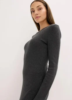 Midikleid aus weichem Kaschmir-Mix