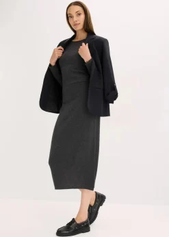 Midikleid aus weichem Kaschmir-Mix