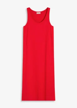 Midikleid aus weicher Rippe